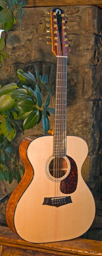 Front view of guitar.