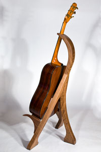 Black Walnut Guitar Stand