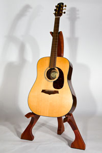 Padauk Guitar Stand
