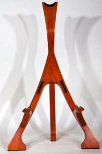 Padauk Guitar Stand