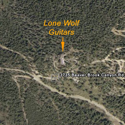 Areal photo of Lone Wolf Guitars.